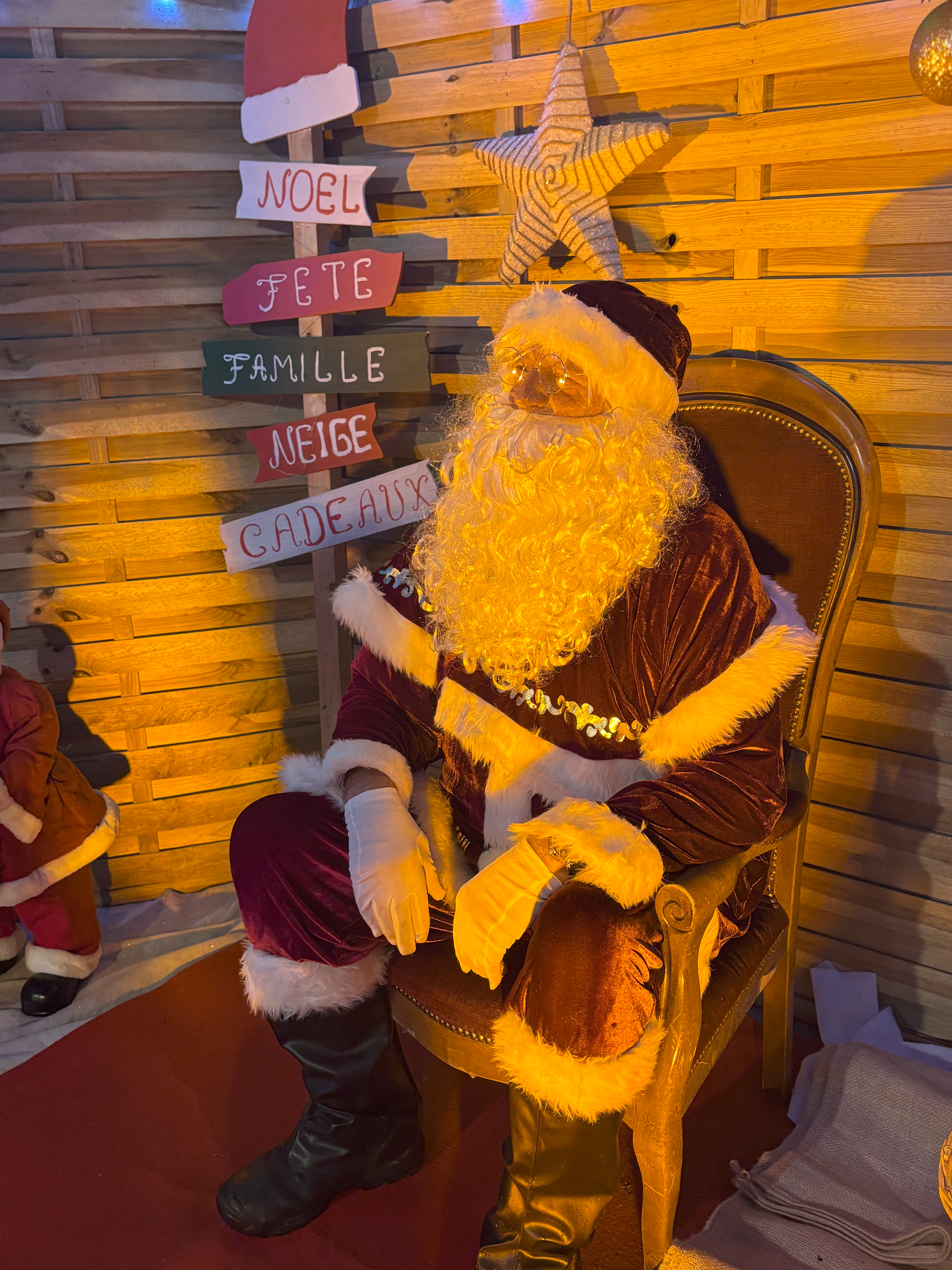 Séance photos avec le Père Noël